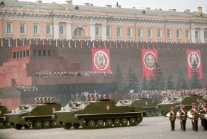 Military May Day Parade Outside the Kremlin